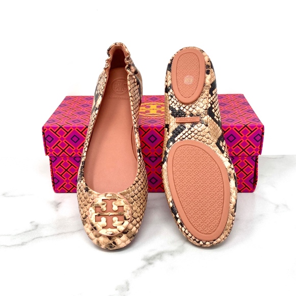 Minnie Travel Ballet Flat, Embossed Leather - Picture 3 of 6